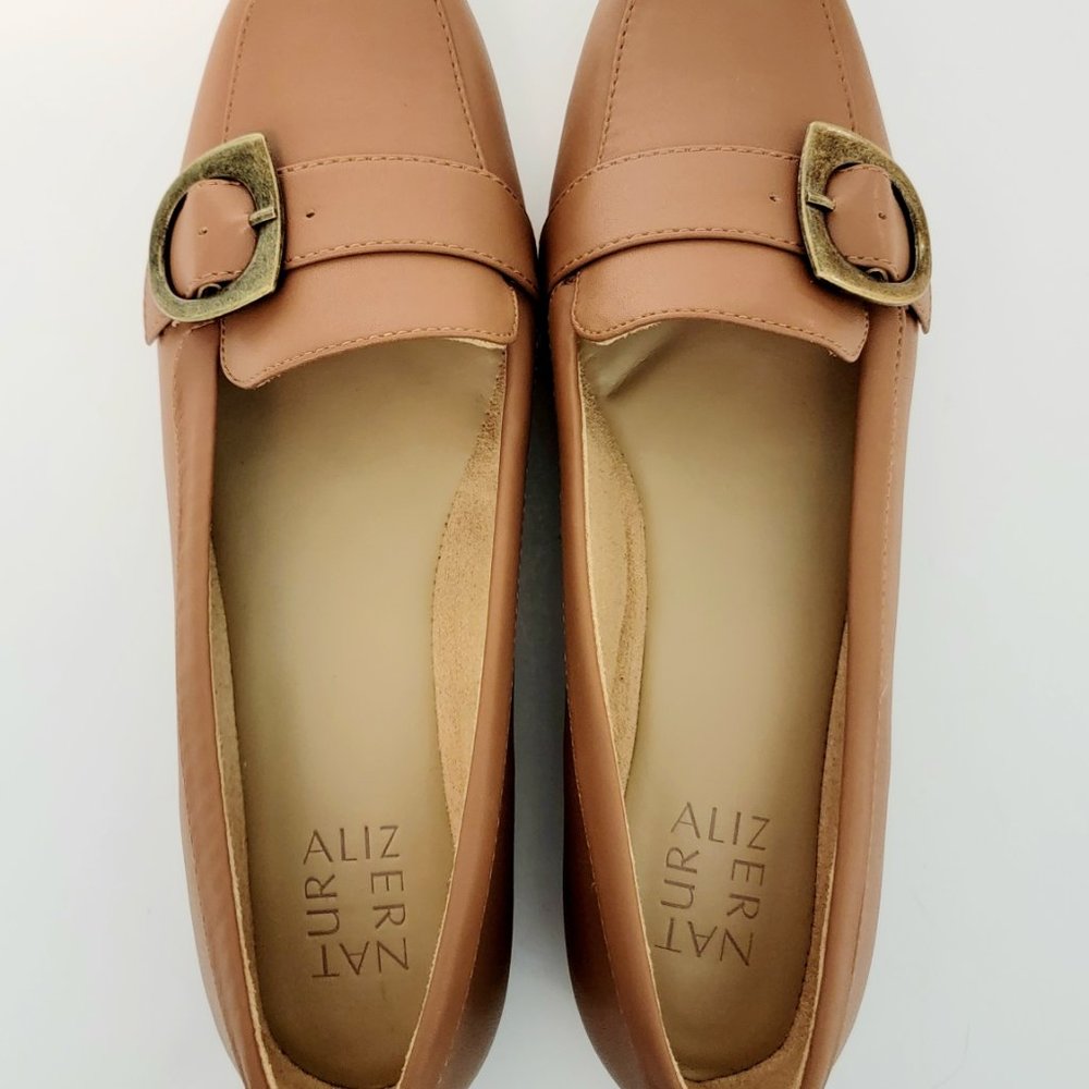 Naturalizer Size 10 M Kayden Moc Slip-On Flat Loafer English Tea Tan NWOB $89 - Picture 6 of 10